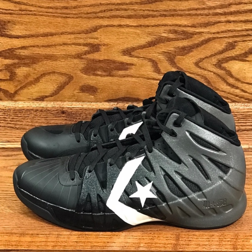 Converse All Star Drop Mid Gunmetal Black Basketball Shoes 142702C Mens 11.5